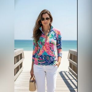 Lilly Pulitzer Vibrant Print Top